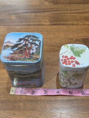 Vtg Tea Tins